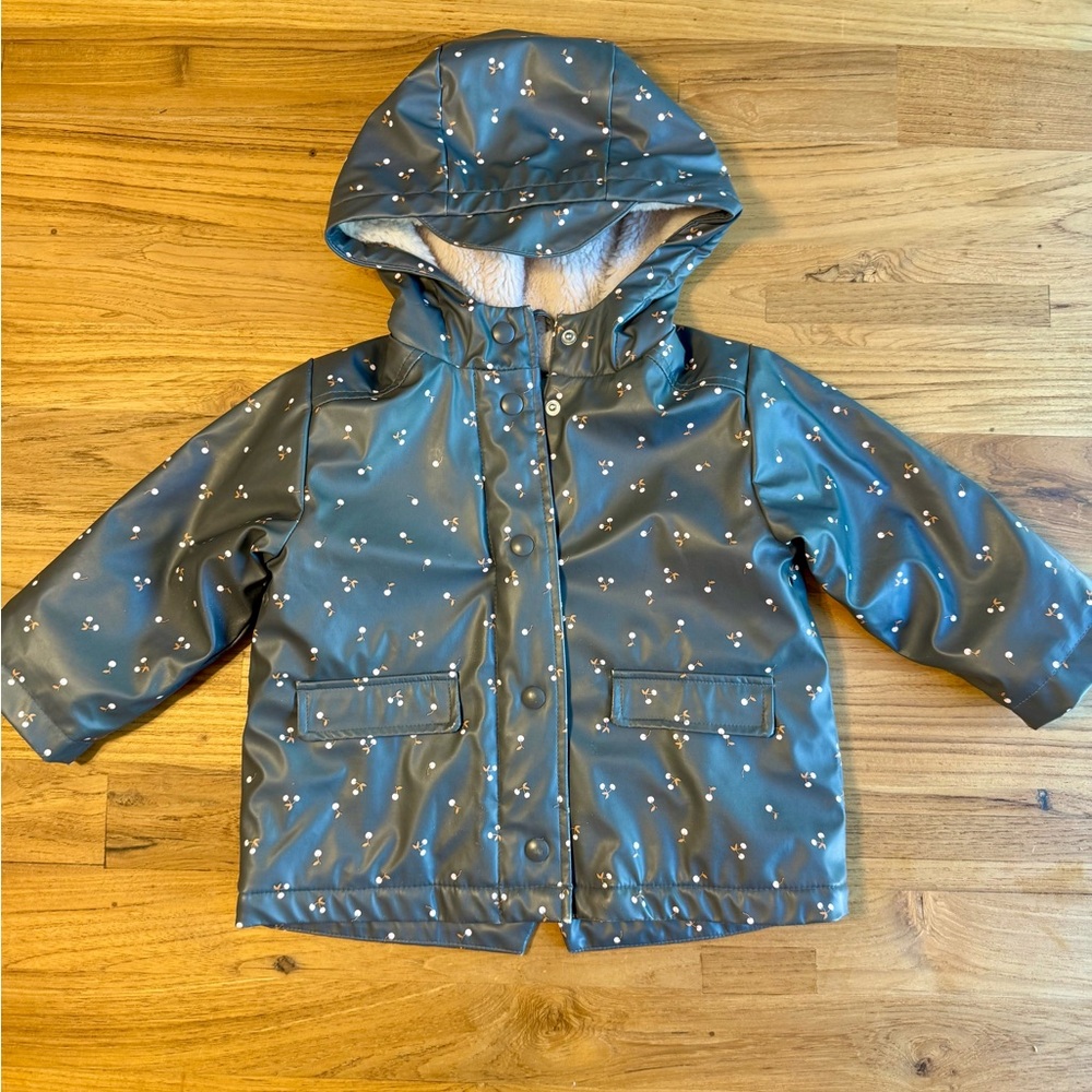 Zara Kids' Lined Hooded Raincoat